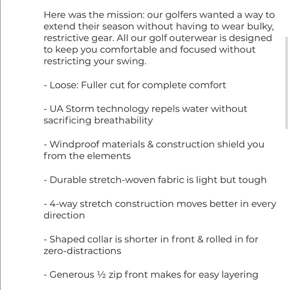 Under Armour Men’s Storm Windstrike half zip - Picture 4 of 9